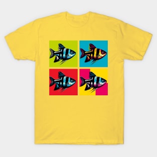 Black Neon Tetra - Cool Tropical Fish T-Shirt